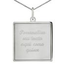 Colar Quadrado Coleção Personalizável em Prata 925