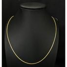 Colar Rabo de Rato Dourado Delicada 18 K Colar Rabo de Rato Dourado Delicada 18 K