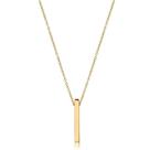 Colar Radhau Palito 65cm Folheado A Ouro 18k