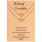 Colar Ralukiia BFF Love Knot Infinity Friendship Set