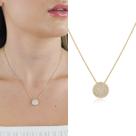 Colar Redondo com Pedras Micro Zircônias Semi Joias Banhado Ouro 18k