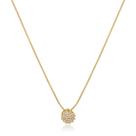 Colar Redondo Pedras Zirconias Semi Joia Banhado Ouro 18k