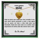 Colar Relicário Coração Ouro Presente Mãe Fotos + Dedicatória