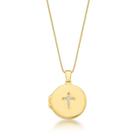 Colar relicário crucifixo cravejado e são bento