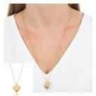 Colar Relicário Pet Banhado Ouro18k Lindo Delicado Brilhante