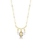 Colar Religioso Dourado com Zircônias - Fé e Elegância Diária Colar Religioso Dourado com Zircônias - Fé e Elegância Diária