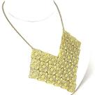 Colar Renda Estrelas Flocos De Neve Banho Ouro 18k 1640 Colar Renda Estrelas Flocos De Neve Banho Ouro 18k 1640