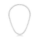 COLAR RIVIERA COM CRAVAÇÃO INGLESA BANHADA A RÓDIO BRANCO - 40cm