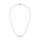 Colar Riviera de Prata 925 com Moissanite de 40 cm