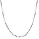Colar riviera zirconia 3mm 40cm joia de prata luxo exclusivo moverich