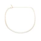 Colar Riviera Zircônia Branca Navete 2.5MM - Banho Ouro18k