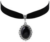 Colar Sacina Gothic Vintage Victorian Choker Black Velvet