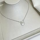 Colar santa com cravejado zirconia joia de prata luxo exclusivo moverich