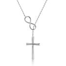 Colar Sariel Infinity Cross em prata esterlina 925