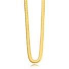 Colar Semijoia Malha Roliça Banhado A Ouro 18k Colar Semijoia Malha Roliça Banhado A Ouro 18k