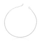 Colar Semijoia Prata Cravejada Riviera Feminino Luxo