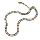 Colar Semijóia Tipo Choker Pedras 32 Cm + 5 Cm Extensão