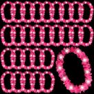 Colar Sherr, 24 peças, LED Light Up Flower, 100 cm, rosa