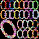 Colar Sherr de 48 peças de LED havaiano Leis de 100 cm Light Up