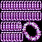 Colar Sherr LED Hawaiian Leis, 48 peças, roxo, 100 cm