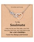 Colar Shonyin To My Soulmate para namorada e esposa