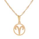 Colar Signo Áries 12 mm Presente para Ariana Sunshine Cristais