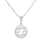 Colar Signo Câncer 12 mm Presente para Canceriana Sunshine Cristais