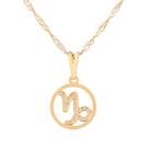 Colar Signo Capricórnio 12 mm Presente para Capricorniana Sunshine Cristais