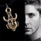 Colar Sobrenatural Amuleto Dean Winchester de Metal Rústico Pingente Unissex Coleção Geek Nerd Colar Sobrenatural Amuleto Dean Winchester de Metal Rústico Pingente Unissex Coleção Geek Nerd