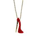 Colar Strass Sapato Dourado CO1839 Colar Strass Sapato Dourado CO1839