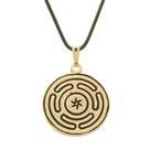Colar Strophalos de Hécate Labirinto 22mm Fio Fino - Sunshine Cristais