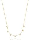 Colar Taiane Veneziana com Mini Zircônias Redondas Cristal banhado em ouro 18k