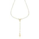 Colar Terço com Pérolas Nossa Senhora Folheado a Ouro 18k Colar Terço com Pérolas Nossa Senhora Folheado a Ouro 18k