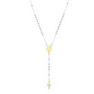 Colar terço maria mini perólas folheado a ouro 18k Colar terço maria mini perólas folheado a ouro 18k