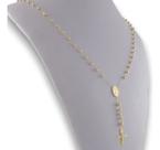 Colar Terço Nossa Senhora Das Graças Ouro 18k 750 65cm 10g Dourado Colar Terço Nossa Senhora Das Graças Ouro 18k 750 65cm 10g Dourado
