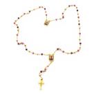 Colar Terço Nossa Senhora do Carmo Madeira 4 mm