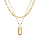 Colar TONTMY STUDIOS banhado a ouro 14K para mulheres, letra M