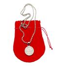 Colar trançado cordão baiano aço inox 60cm medalha são bento