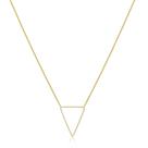 Colar triangulo vazado banhado a ouro 18k Colar triangulo vazado banhado a ouro 18k