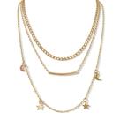 Colar Triplo Feminino - Banhado em Ouro 18k