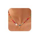 Colar Ursteel I Initial Beaded Choker Ouro/Prata 36cm Colar Ursteel I Initial Beaded Choker Ouro/Prata 36cm