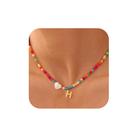 Colar Ursteel Initial Beaded Choker 14+2,5 cm de ouro/prata Colar Ursteel Initial Beaded Choker 14+2,5 cm de ouro/prata