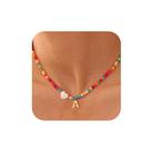 Colar Ursteel Initial Beaded Heart 14cm+6cm Colar Ursteel Initial Beaded Heart 14cm+6cm