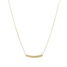 Colar veneziana 45cm com tubinho 23mm - Banhado em ouro 18k