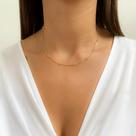Colar Veneziana com Bolinhas Banhado a Ouro 18K