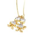 Colar Veneziana com Pingente 2 Meninas Folheado a Ouro 18K Colar Veneziana com Pingente 2 Meninas Folheado a Ouro 18K