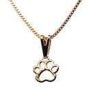 Colar veneziana com pingente de Patinha banhado a ouro 18k
