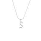 Colar veneziana com pingente letra S - Banhado em prata 925 Colar veneziana com pingente letra S - Banhado em prata 925