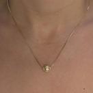 Colar Veneziana Esfera Trabalhada Banhado em Ouro 18k Colar Veneziana Esfera Trabalhada Banhado em Ouro 18k