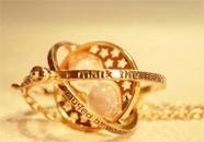 Colar Vira-Tempo Harry Potter Hermione Amuleto Mágico Prisioneiro de Azkaban Dourado Giratório